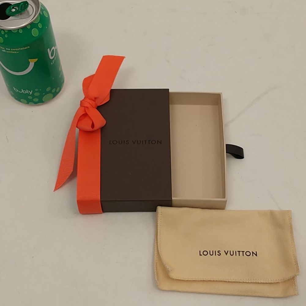 Louis Vuitton Box with dust bag Brown 5.5"x3.5" Original Authentic Designer